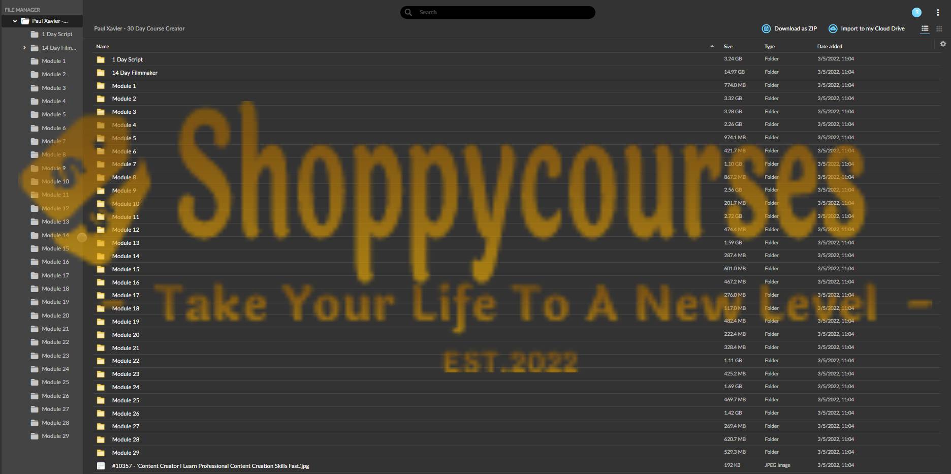 Paul Xavier - 30 Day Course Creator