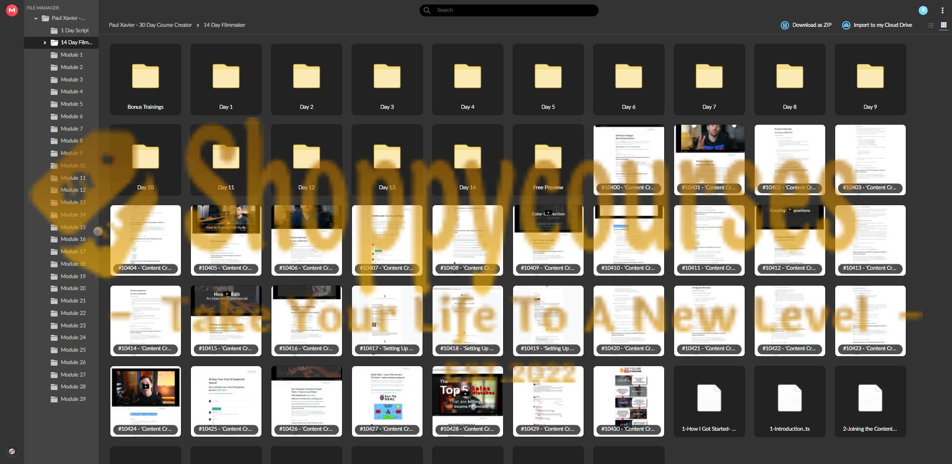 Paul Xavier - 30 Day Course Creator