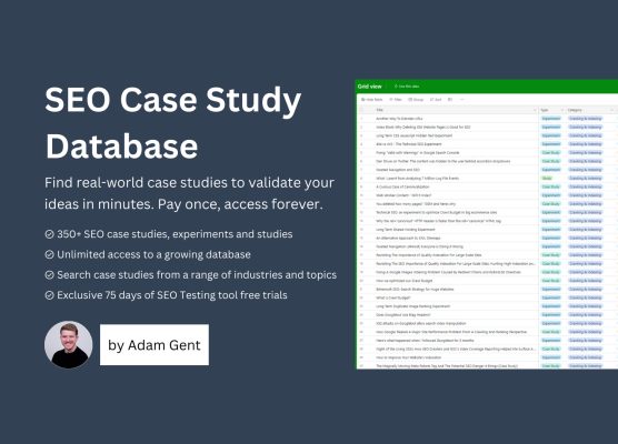 SEO Case Study Database