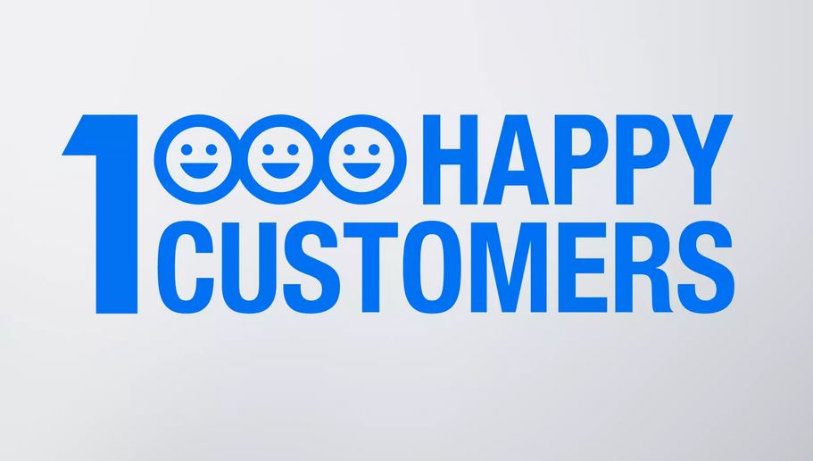 1000 Happy Customers