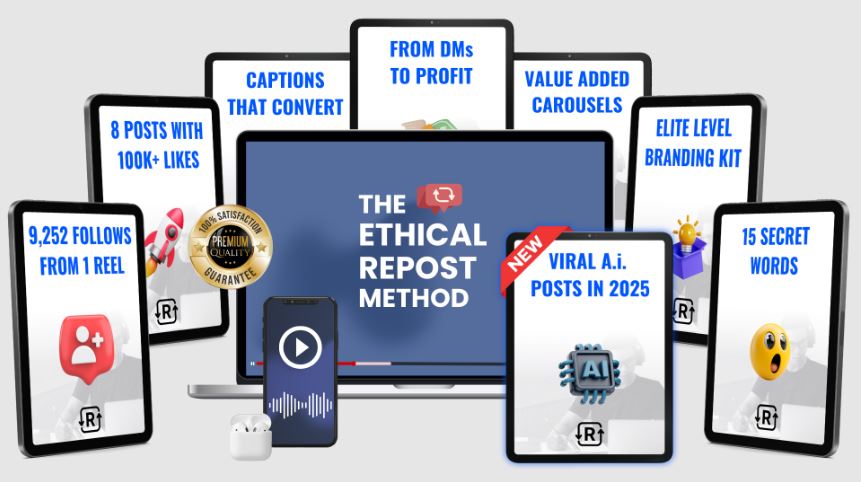 The Ethical Repost Method + 110 Million+ Views Swipe File (Upsell)