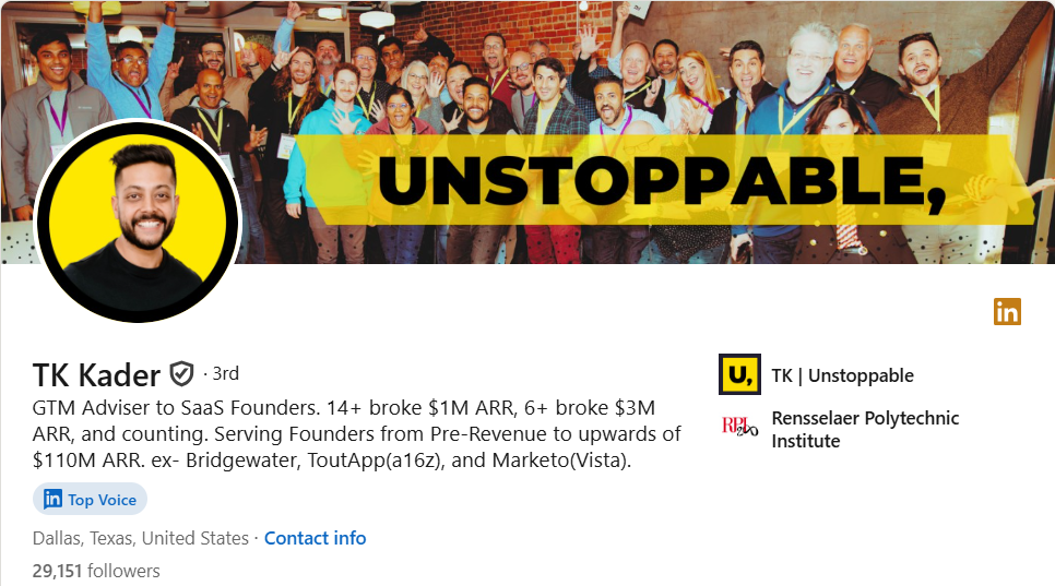 Unstoppable SaaS GTM Program