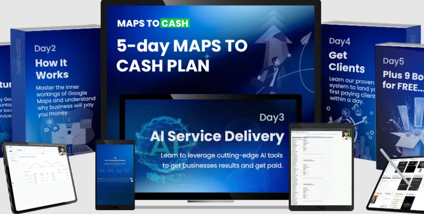 5 Day Maps To Cash Plan + Upsells