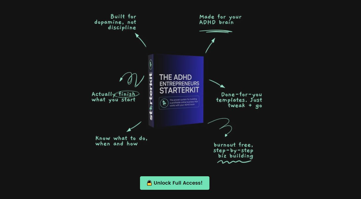 The ADHD Entrepreneurs StarterKit