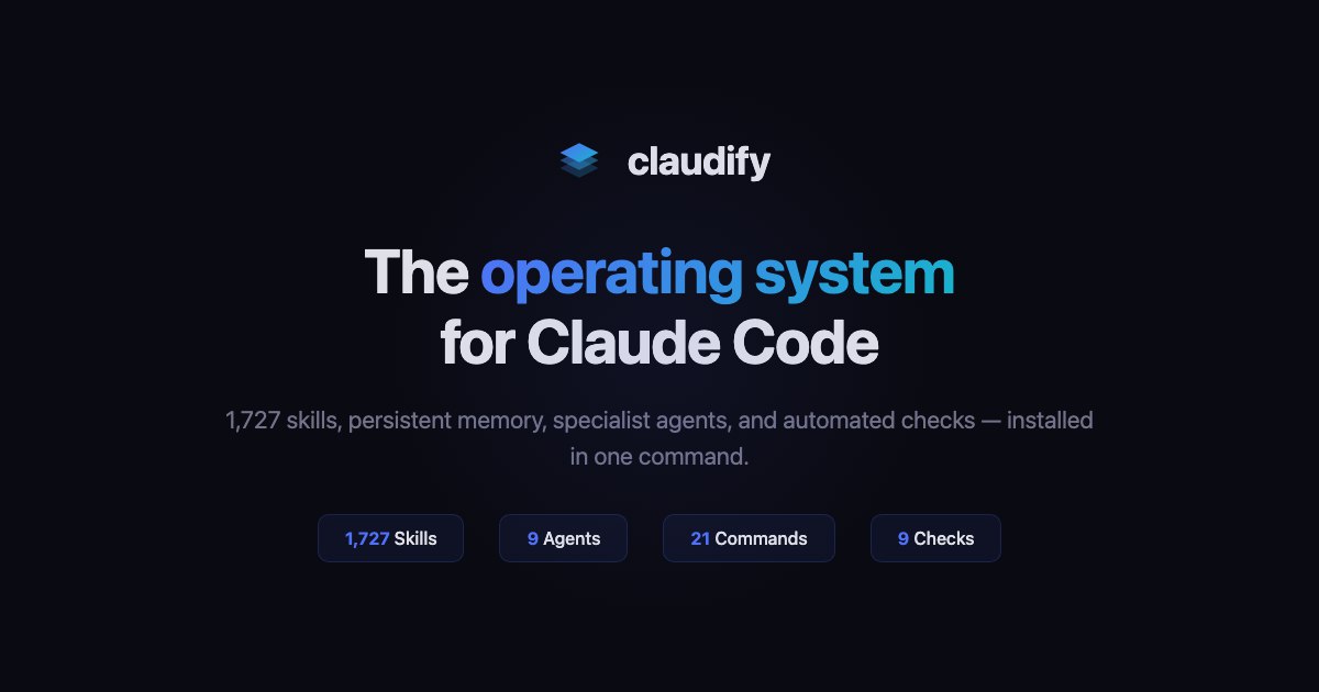 The operating system for Claude Code