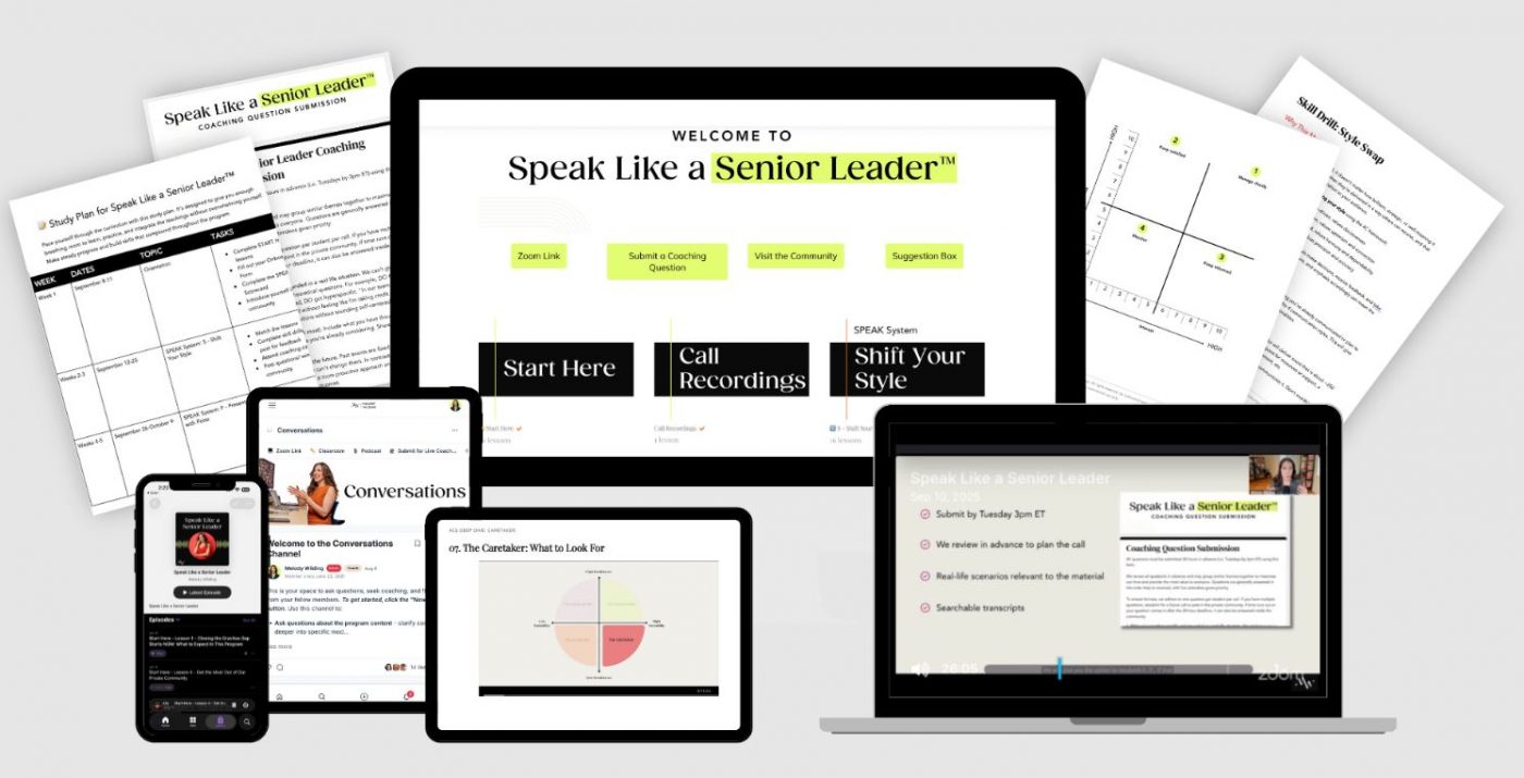 Speak Like a Senior Leader