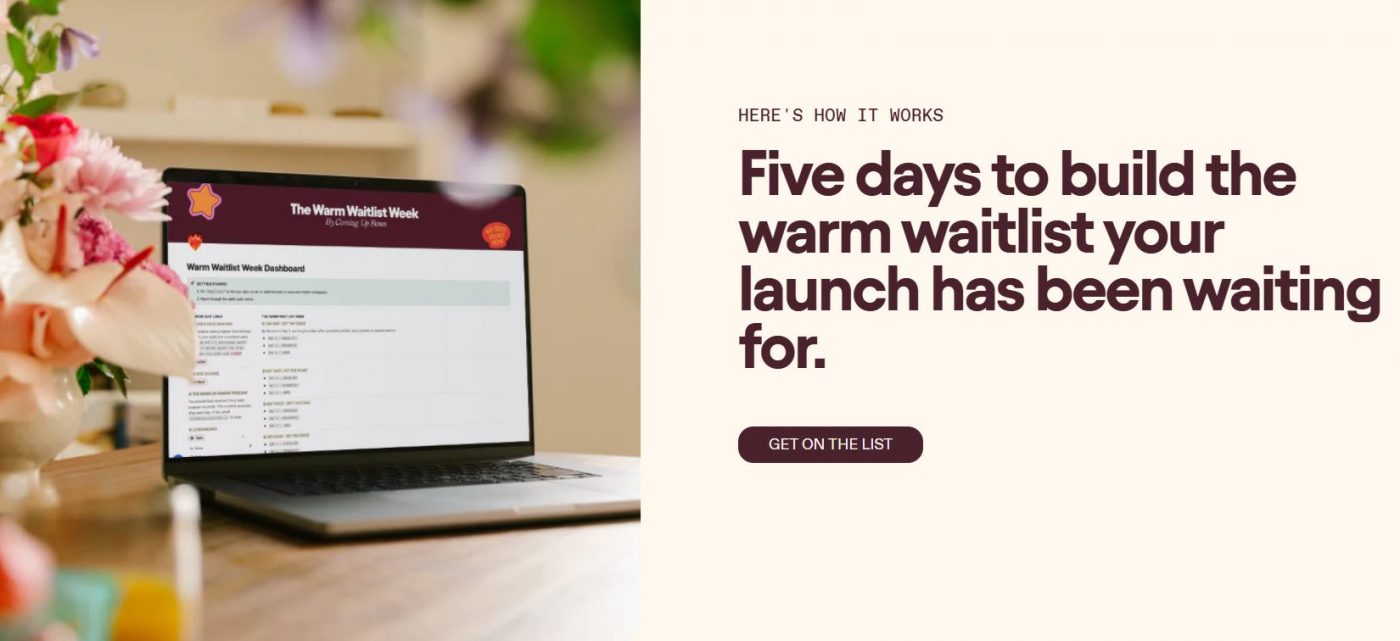 The Warm Waitlist Week